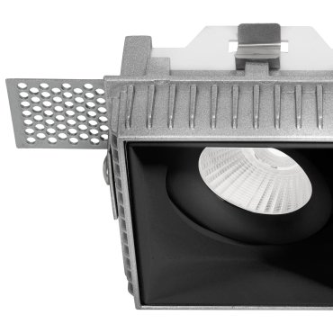 Nova Luce Brad - trimless inbouwspot - 88 x 88 mm, 85 x 85 mm inbouwmaat - zwart