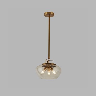 Searchlight Boule - hanglamp - Ø 40 x 130 cm - brons