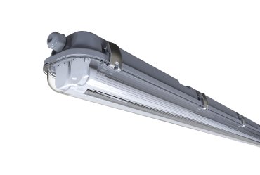 Nordlux Works LED Batten - 155,3 cm - 2x 24W LED incl. - IP65 - grijs