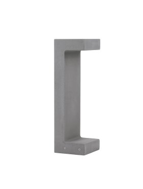 Nova Luce Aran - tuinpaal - 16 x 50 x 15 cm - 8W LED incl. - IP65 - grijs