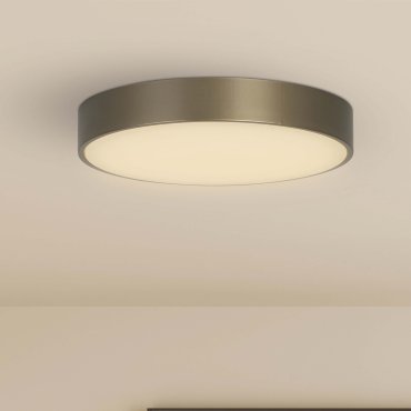 Searchlight Palma - plafondverlichting - Ø 25 x 4 cm - 12W LED incl. - brons en opaal