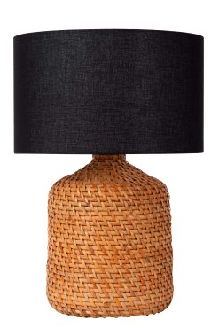 Lucide Arrah - tafellamp - Ø 35 x 50 cm - zwart en lichtbruin
