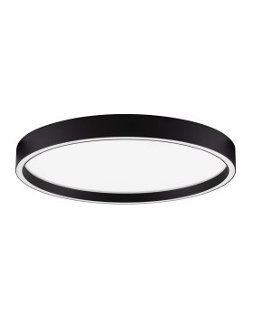 Nova Luce Istos - plafondlamp - Ø 50 x 5 cm - 38W dimbare LED incl. - zandzwart