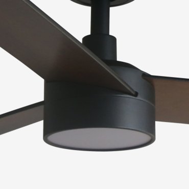Faro Rudder L - plafondventilator met licht - Ø 132 cm - mat zwart