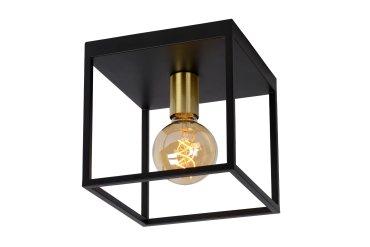 Lucide Ruben - plafondverlichting - 22 x 22 x 22 cm - zwart