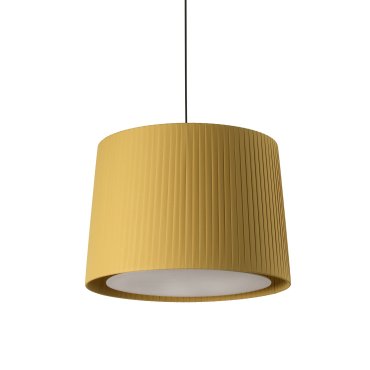 Faro Samba - hanglamp - Ø 40 x 30 cm - zwart en geel