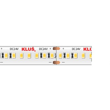 KLUS LED strip - 1cm breed, 500cm lengte - 24Vdc - dimbaar - 14,4W LED per meter - 240 LEDs per meter - IP20