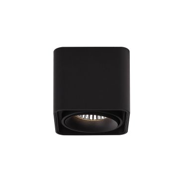 SHOWROOMMODEL - Dobac Batumi Single Head - opbouwspot 1L - 10 x 10 x 9 cm - 8W LED incl. - zwart
