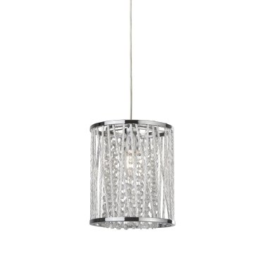 Searchlight Elise - hanglamp - Ø 21 x 145 cm - chroom