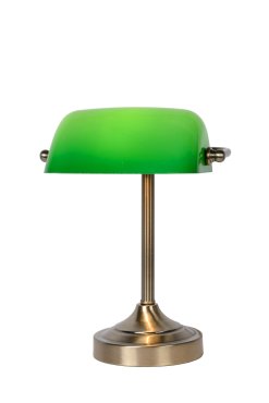 Lucide Banker - bureaulamp - 30 x 13,5 x 22 cm - brons, groen