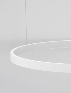 Nova Luce Elowen - hanglamp - Ø 98 x 150 cm - 106W dimbare LED incl. - wit