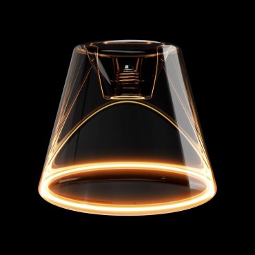 Creative Cables LED lamp Ghost Cone - Ø 19 x 15 cm - E27 - 6W - 2200K - transparant