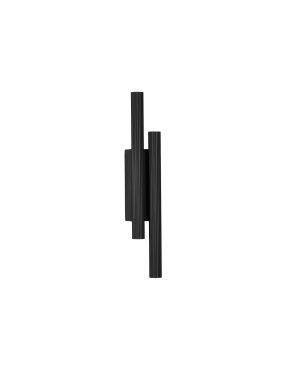 Nova Luce Paron - wandlamp - 5,5 x 38 x 7 cm - 15W LED incl. - zandzwart