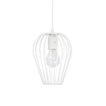 Nova Luce Sage - hanglamp - Ø 17 x 140 cm - wit
