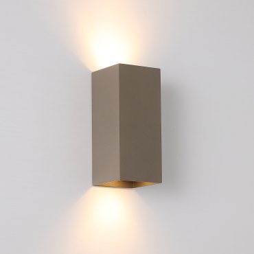 Searchlight Square - wandlamp - 6,7 x 6,7 x 15,5 cm - beige