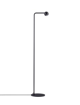 Nova Luce Sfera - vloerlamp - 25,8 x 125,5 x 21 cm - 6W LED incl. - zandzwart