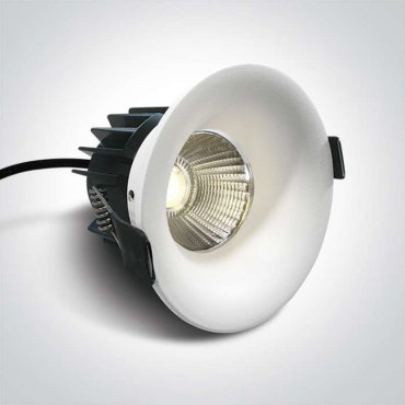 ONE Light Floating Ring Range - inbouwspot - Ø 85 mm, 68mm inbouwmaat - 12W dimbare LED incl. - IP65 - wit