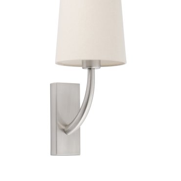 Faro Rem - wandverlichting - 16,5 x 21 x 47 cm - beige en mat nikkel