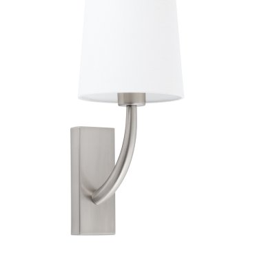 Faro Rem - wandverlichting - 16,5 x 21 x 47 cm - wit en mat nikkel