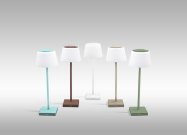 Century Italia Margò - oplaadbare buiten tafellamp - Ø 13 x 38 cm - 4W dimbare LED incl. - IP54 - zand