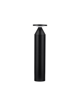 Nova Luce Neve - tuinpaal - Ø 13 x 50 cm - 11W LED incl. - IP65 - zandzwart