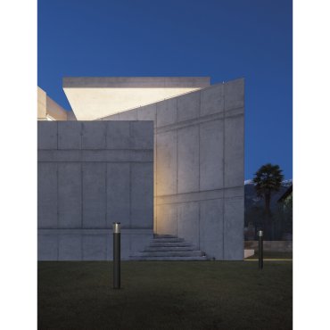 Nova Luce Rock - tuinpaal - Ø 9 x 83 cm - 10W LED incl. - IP65 - zandzwart