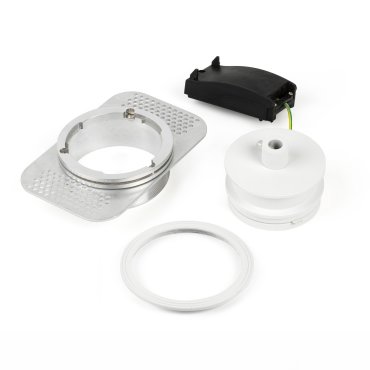 Faro - inbouwrozet - Ø 100 mm, Ø 90 mm inbouwmaat - mat wit