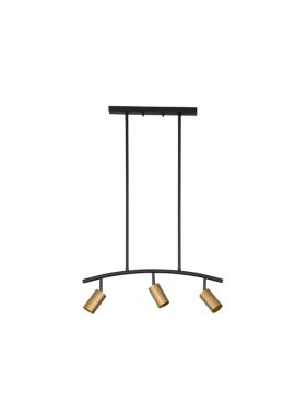 Nova Luce Pogno - hanglamp - 72,5 x 90 cm - zwart en goud