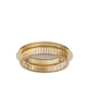 Nova Luce Aurelia - plafondlamp - Ø 50 x 12 cm - 29W dimbare LED incl. - goud