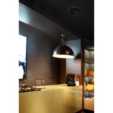 Faro Magma - hanglamp - Ø 70 x 32,5 cm - zwart en glanzend goud