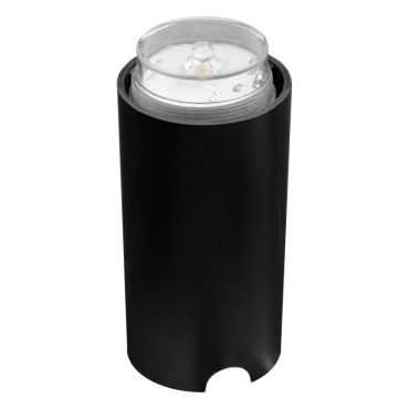 Century Italia Argo - grondspot met 1 venster - Ø5,8 x 6,5 cm - 0,75W LED incl. - 3000K - IP67 - grijs