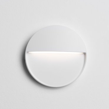 Nova Luce Toby - buiten wandverlichting - Ø 11 x 2,2 cm - 3W LED incl. - IP54 - zandwit