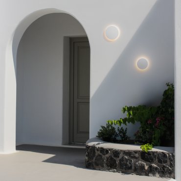 Nova Luce Copper - buiten wandverlichting - Ø 18 x 4 cm - 9W LED incl. - IP65 - wit