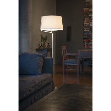 Faro Berni - staanlamp - 151 cm - mat wit