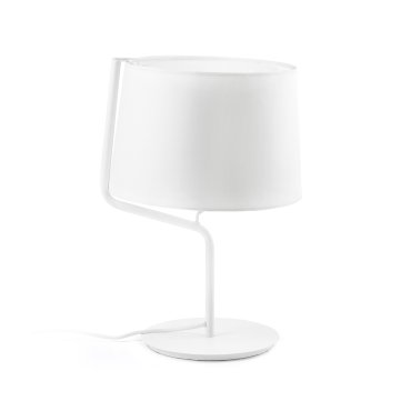Faro Berni - tafellamp - Ø 31 x 45 cm - mat wit
