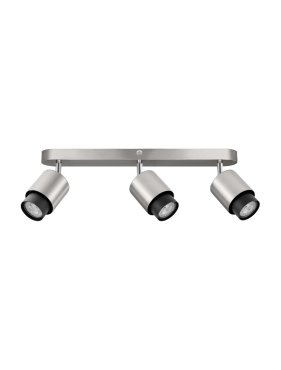 Nova Luce Ison - opbouwspot 3L - 58 x 17 x 14 cm - satijn nickel