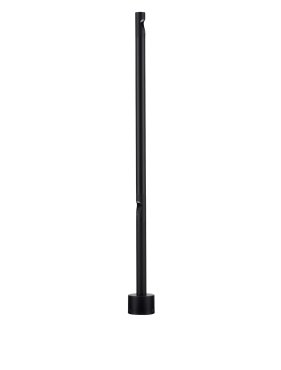 Nova Luce Luxor - tuinpaal - Ø 8 x 90 cm - 8W LED incl. - IP65 - zandzwart