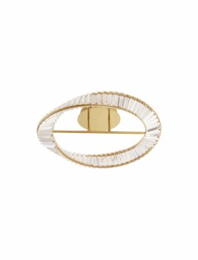 Nova Luce Aurelia - plafondlamp - Ø 60 x 15 cm - 35W dimbare LED incl. - goud