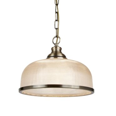 Searchlight Bistro II - hanglamp - Ø 27 x 77 cm - antiek messing