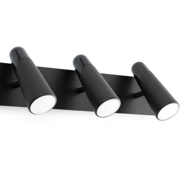 Faro Lao - opbouwspot 3L - 42 x 12 x 14 cm - 3 x 4,5W LED incl. - mat zwart
