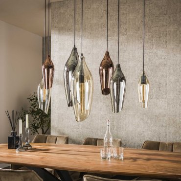 Vico Cocoon - hanglamp - 120 x 40 x 150 cm - zwart