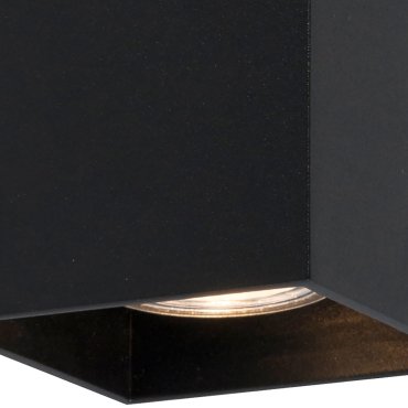 Zuma Line Sandy WL Square Next - wandverlichting - 8 x 10 x 14 cm - zwart