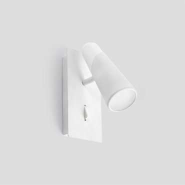 Faro Lao - wandverlichting met schakelaar - 7,5 x 12 x 15,5 cm - 4,5W LED incl. - mat wit