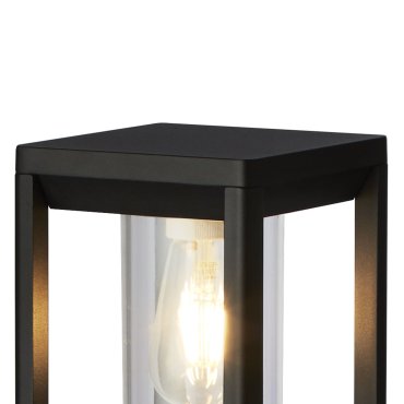 Searchlight Perth - tuinpaal - 15 x 15 x 45 cm - IP44 - zwart