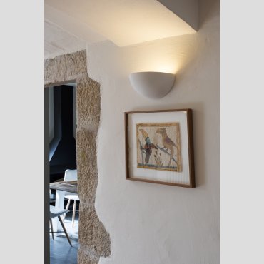 Faro Snow - wandverlichting - 28 x 14 x 13 cm - mat wit
