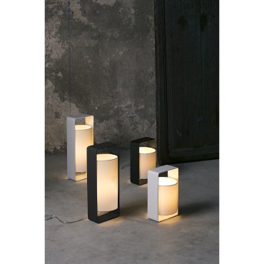 Faro Lula - tafellamp - 16 x 15 x 40 cm - mat wit