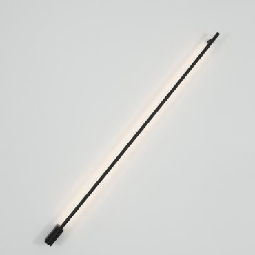 Nova Luce Gropius - wandverlichting - 120 x 7 x 3,5 cm - 20W LED incl. - zand zwart