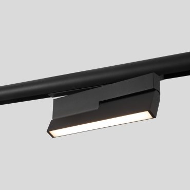 Nova Luce Planet 48V - armatuur voor magnetisch profielsysteem - 24,5 x 11 cm - 15W dimbare LED incl. - zandzwart