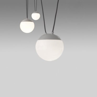 Faro Mine - hanglamp 3L - mat wit - glas