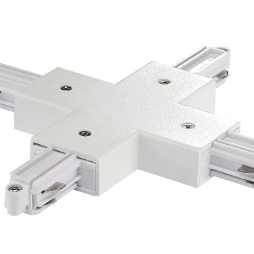 Nordlux Link - 1-fase railsysteem -  X-Connector - rail accessoires - 17,2 x 17,2 x 1,8 cm - wit